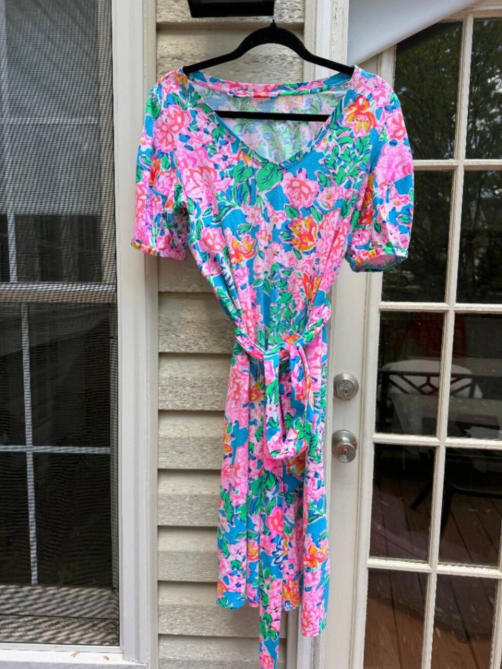 Share Lilly Pulitzer Isolde Knee Length Dress in Rose To The Occasion, Size M